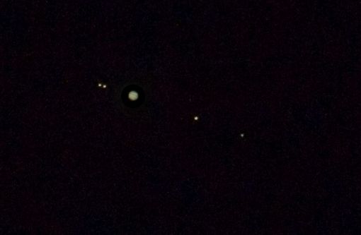 Jupiter mit den 4 galileischen Monden